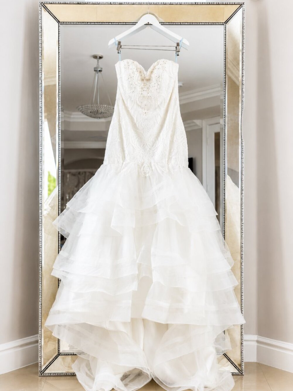 Custom Couture Mermaid Wedding Dress |Ivory | Sweetheart |Professionally Clean - Picture 2 of 10